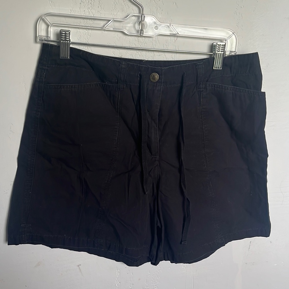 NY&CO VTG 100% cotton black shorts with drawstring size 8